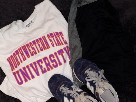 A breezy Northwestern State University T-Shirt finished off with a pair of shorts is the way to stay comfortable during Freshman Connection.