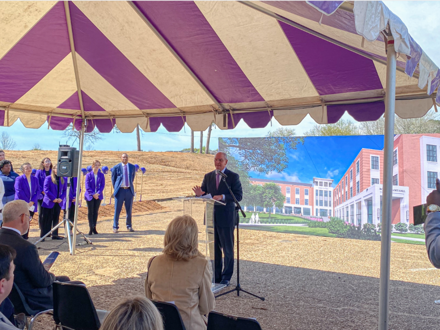 On March 14, 2023, white and purple shovels were lined up against the ground for fellow area legislators, special guests and Northwestern State University of Louisiana’s administration to mark the moment of a building that will serve the next generations of Demons.