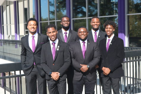 (L-R) Top Row: Johnny Cox, Ebenezer Aggrey, Terrell Woodard Jr. Bottom Row: Caiden Matthews, William Roberson, Coree Nash: The founders of Black Male Alliance.