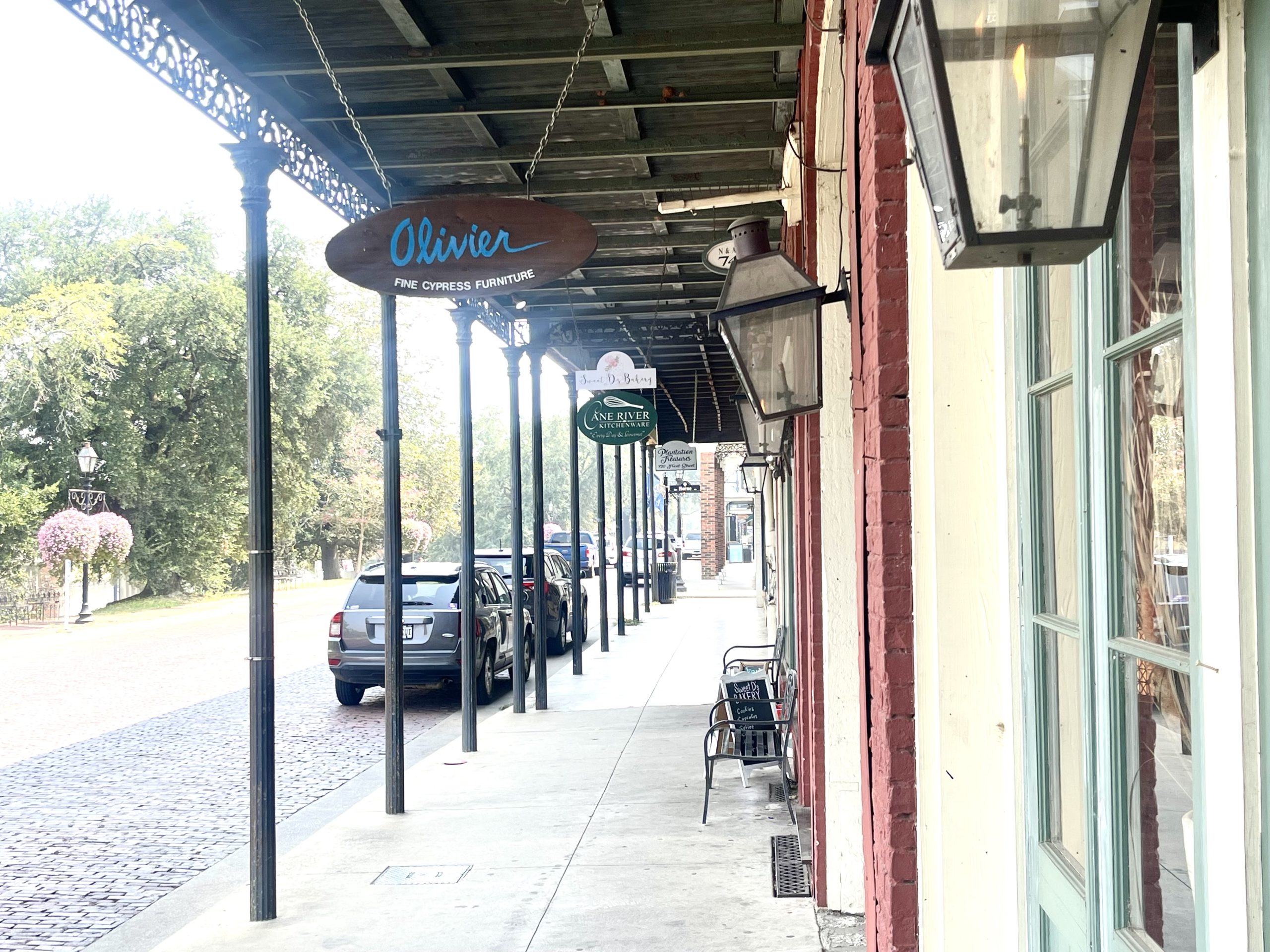 Front Street of Natchitoches has seen better times as they have suffered from low business due to the heat.