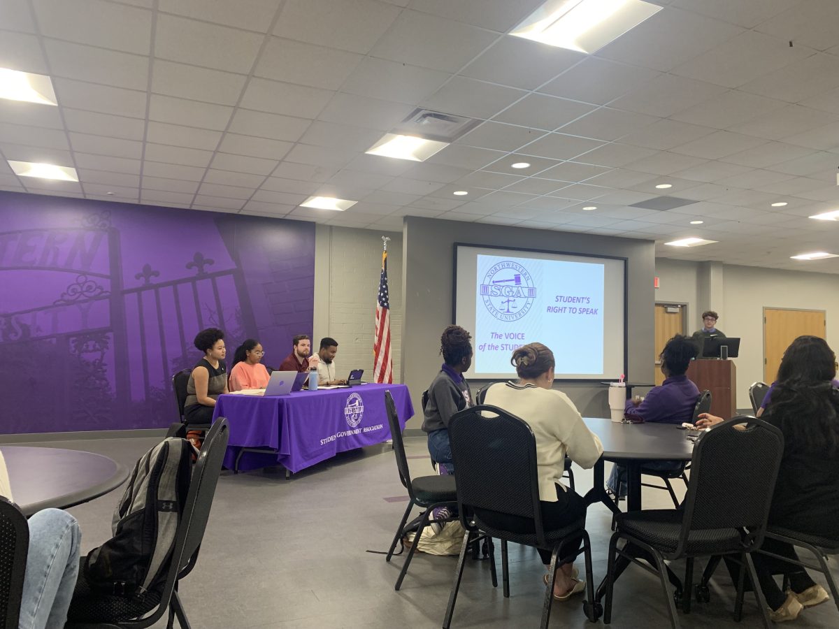 SGA meetings are held every Monday at 6 p.m. They are open for anyone to attend, and students may raise concerns during the Students Right to Speak, portion.