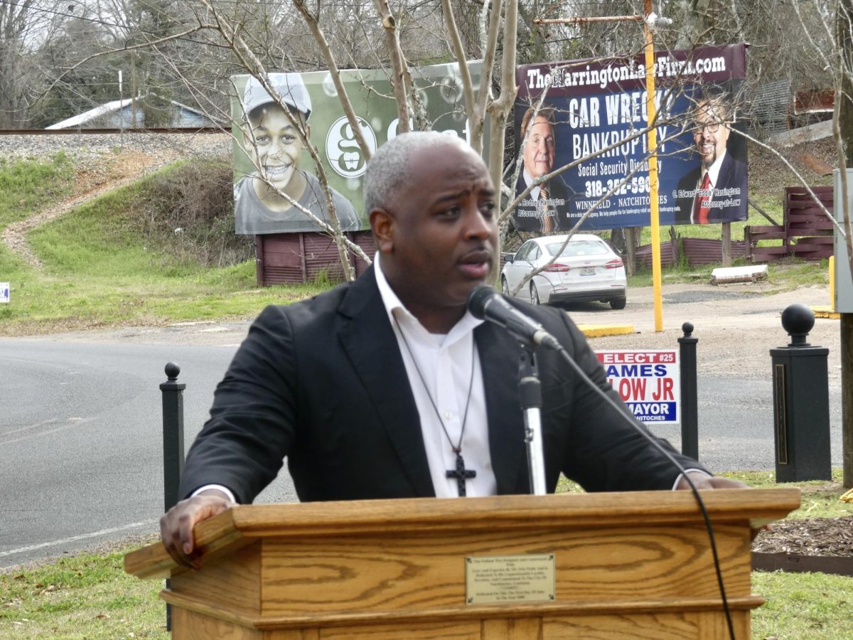 The Center for Inclusion and Diversity and NSUs chapter of Alpha Phi Alpha Fraternity, Inc gathered at the MLK Triangle in Natchitoches to celebrate the legacy of Martin Luther King Jr. 