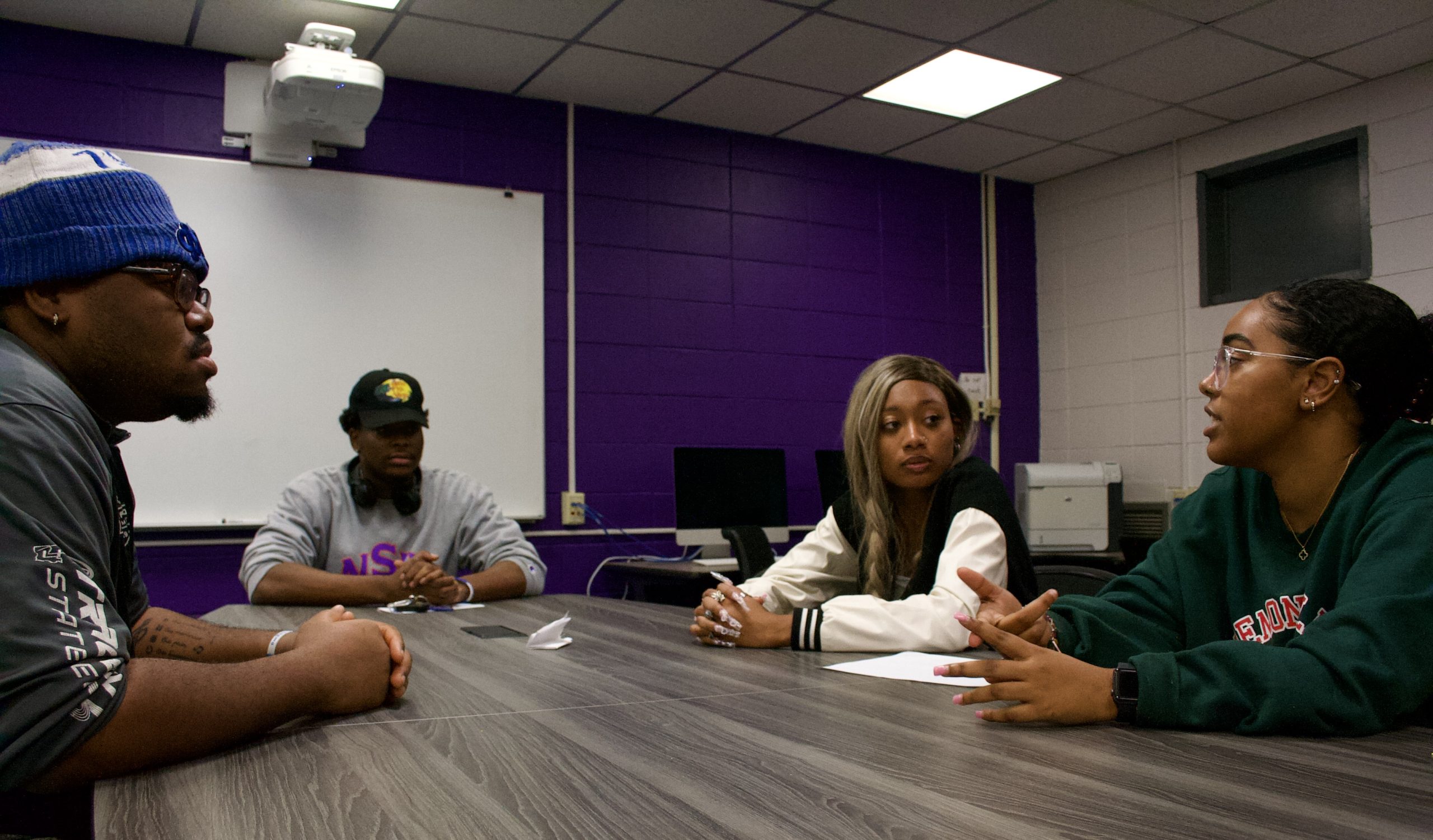 NSU's National Association of Black Journalists along with other organizations around campus meet to prepare events during Black History Month.