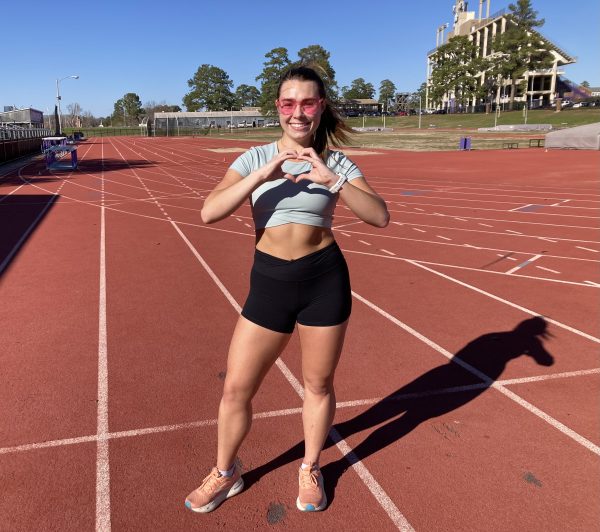 Leah Thompson continues her passion for running on NSUs track and field team. 