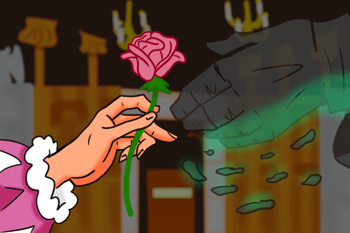 The Phantom bestows a rose on Brooke/Esmeralda in his song My Story and finally finds his peace and is able to rest.