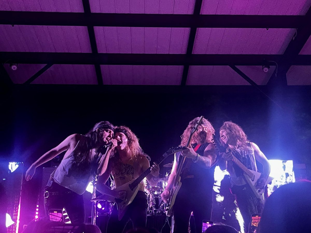 A ROXX performs for NSU students at the Pep Rally before the first home game of the season.