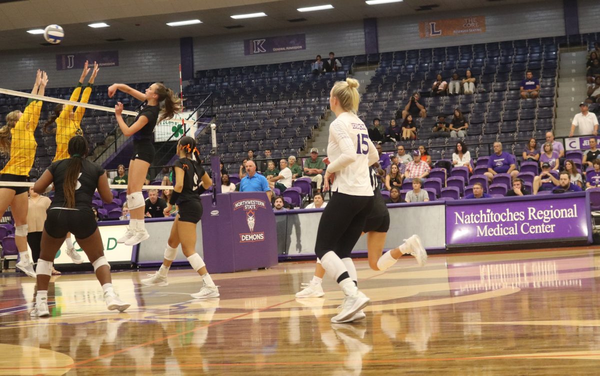 Volleyball is one of the sports students can attend during the fall at Prather Coliseum. This picture is from the 2023 Volleyball season.