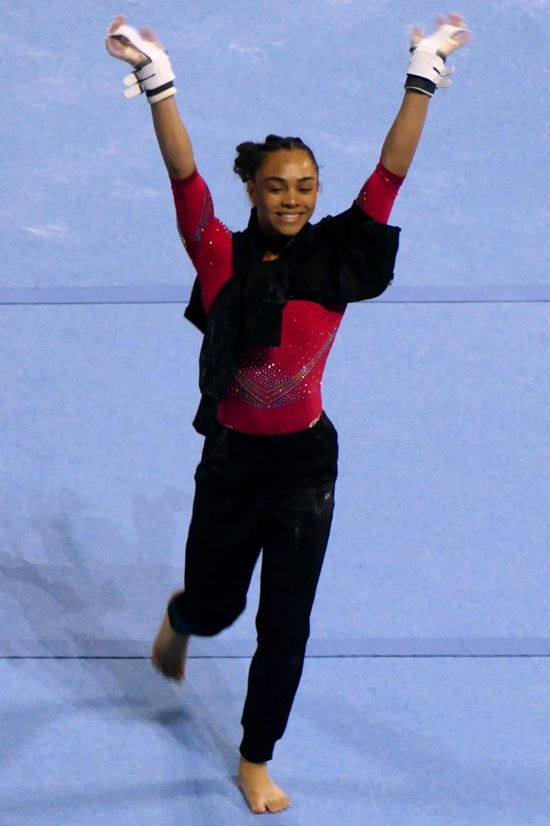 Hezly Rivera, Dominican gymnast, brought home gold for the U.S. gymnastics team.