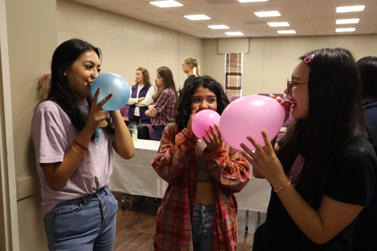 (L-R) Janet Patino, Martha Sierra and Angela Saldivar attended the Mindful Molds event where they made stress balls in honor of Invisible Disabilities Week. 