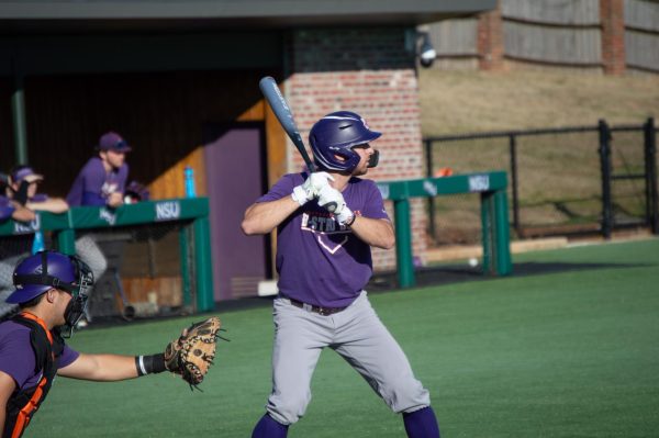 Reese Lipoma stands prepared at bat.