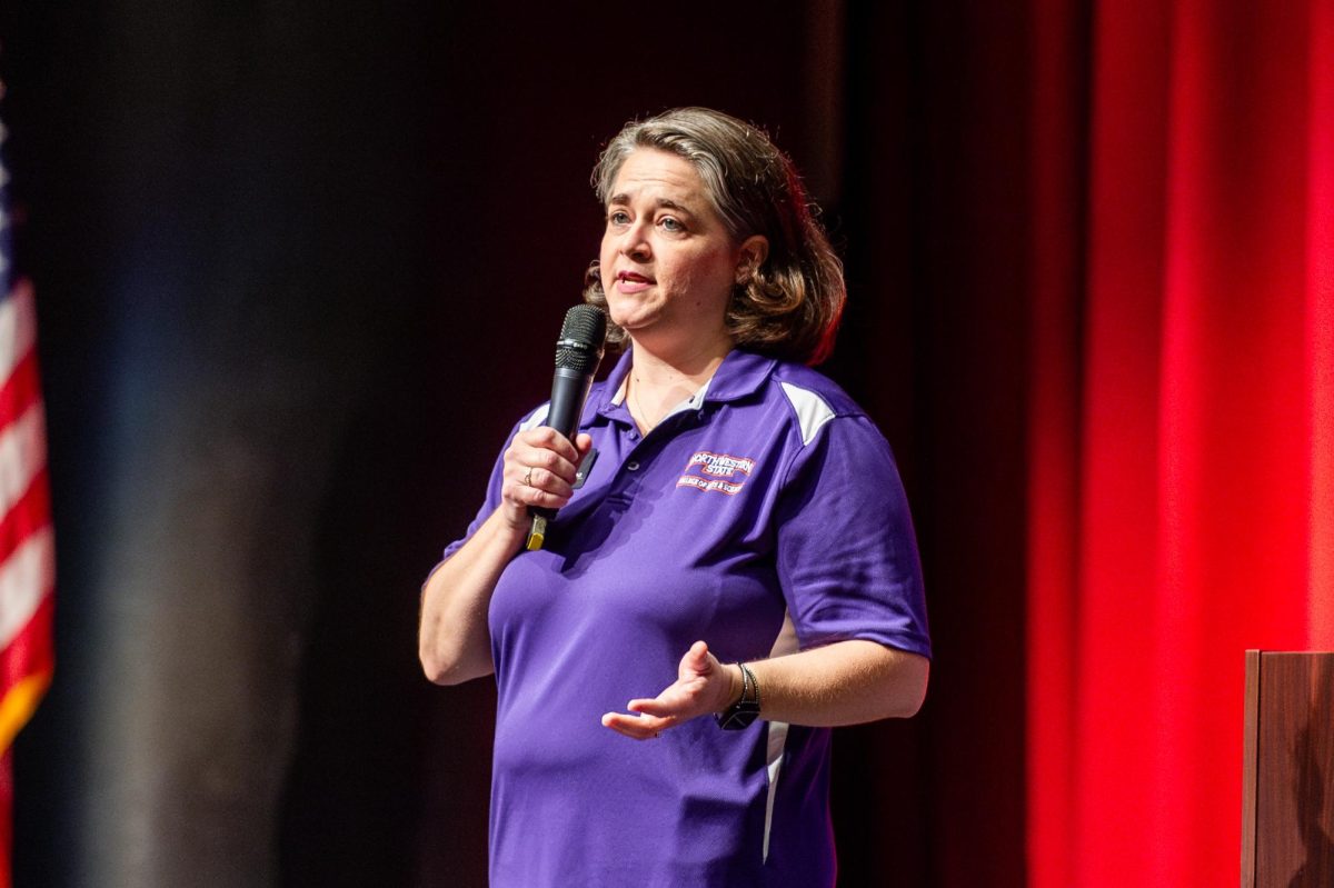 Francine Lemoine can be seen at various events for the College of Arts and Sciences. She was invited to speak at the Fall 2024 STEM Day hosted by the School of Biological Sciences. 