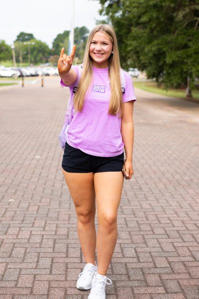 Students across campus showcasing their Demon pride!