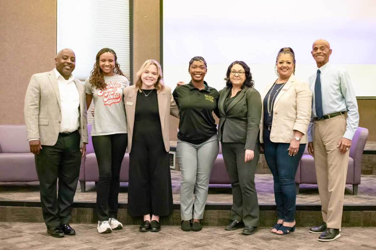Students were taught to use their voice by voting, at the Use Your Voice event hosted by The Current Sauce and NAACP on Sept. 17, 2025.