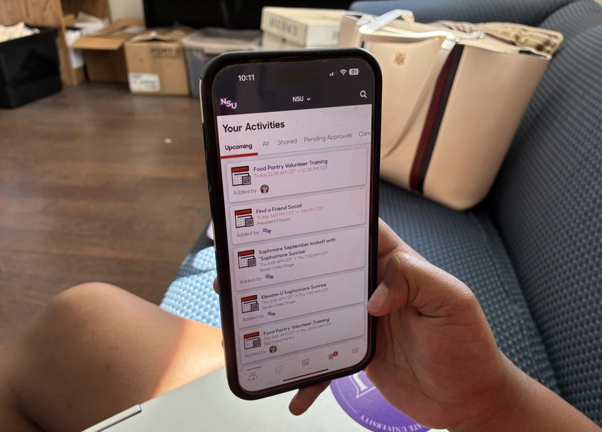 NSU students are able to earn achievements for attending events and view upcoming activities through the new Suitable app. 