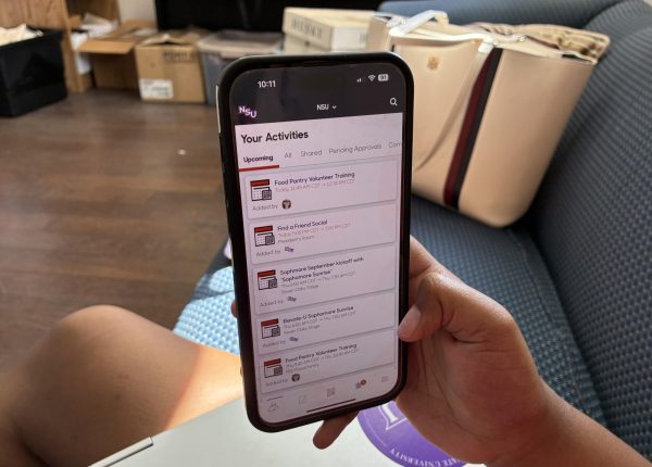 NSU students are able to earn achievements for attending events and view upcoming activities through the new Suitable app. 
