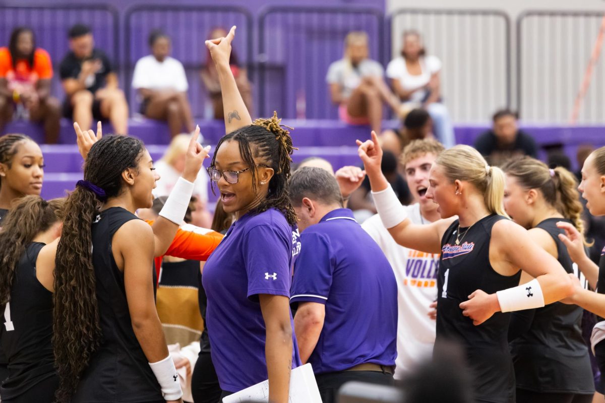 NSU volleyball lost 0-3 against Lamar University on Oct. 23 in Prather Coliseum.