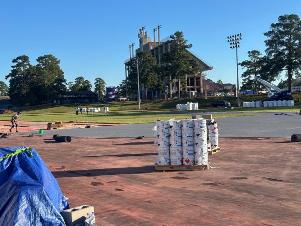 Construction begins on a long-awaited new track for Northwestern State University of Louisiana's track and field team.