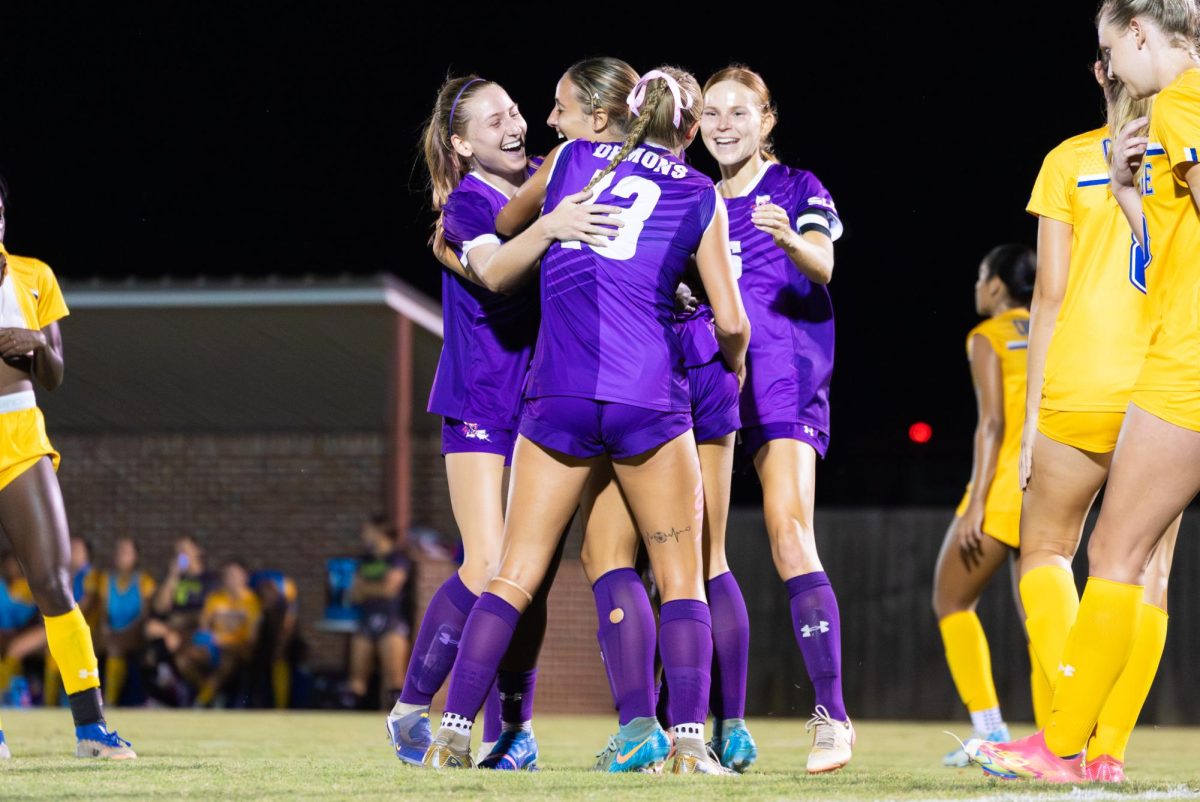 On Oct. 17, 2025, the Northwestern State University Lady Demons soccer team scored 3-0 against McNeese State University.