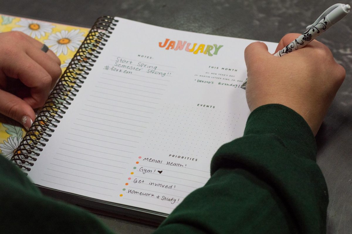 Some students find it helpful to invest in a new planner for each Spring semester. 