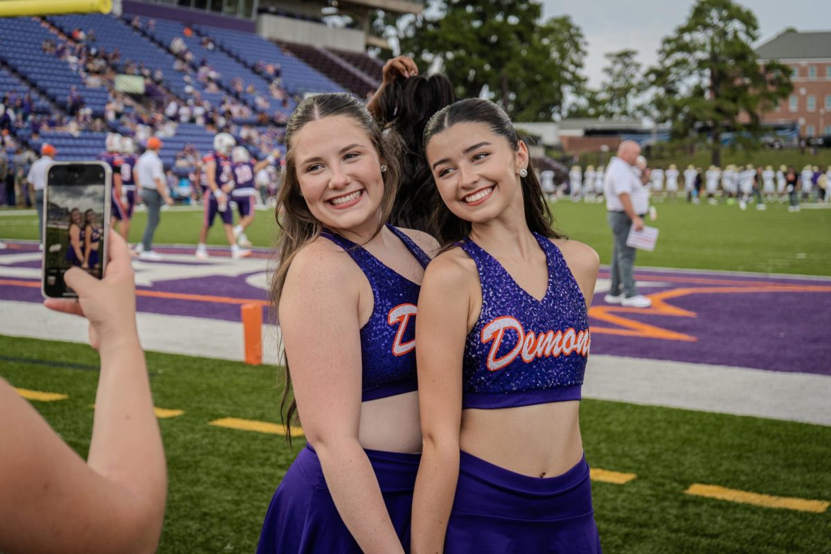 Purple Pizzazz Pom Line brings cheer and engergy to NSU crowds