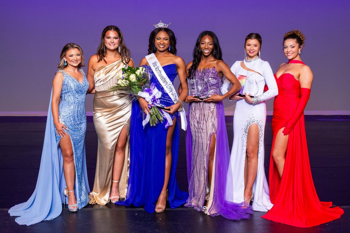 Nilah Pollard and other Northwestern Lady of the Bracelet contestants. Photo by Chris Reich.